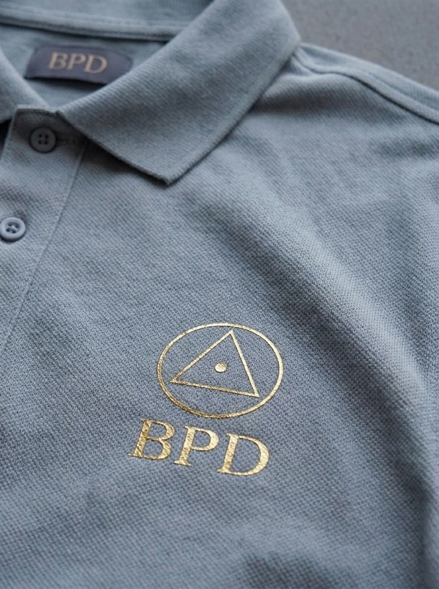 BPD Performance Polo — Atlas detail